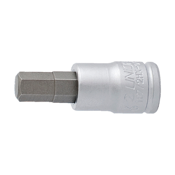 Dado 1/4" con punta hexagonal  2.5 mm