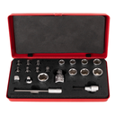 Juego de llaves de vaso y punta para torquímetro