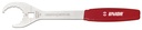 Llave extractor de pedalier abierta