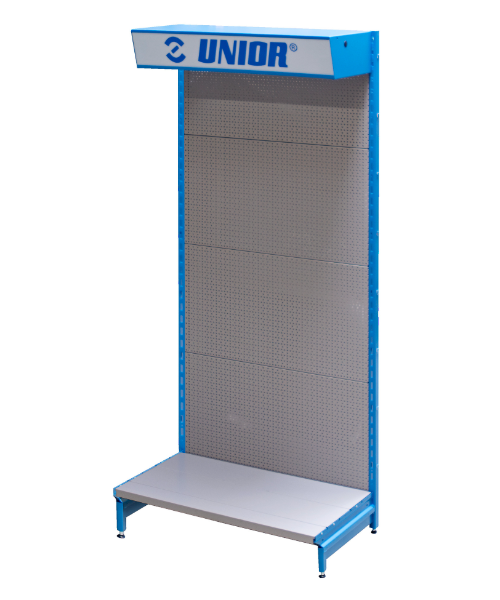 Expositor de pie con frontal luminoso